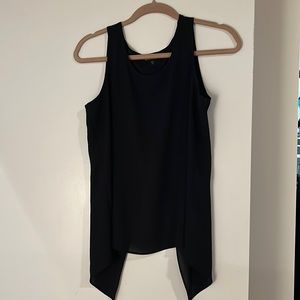 Express Black Open Back Tank, Size Small
